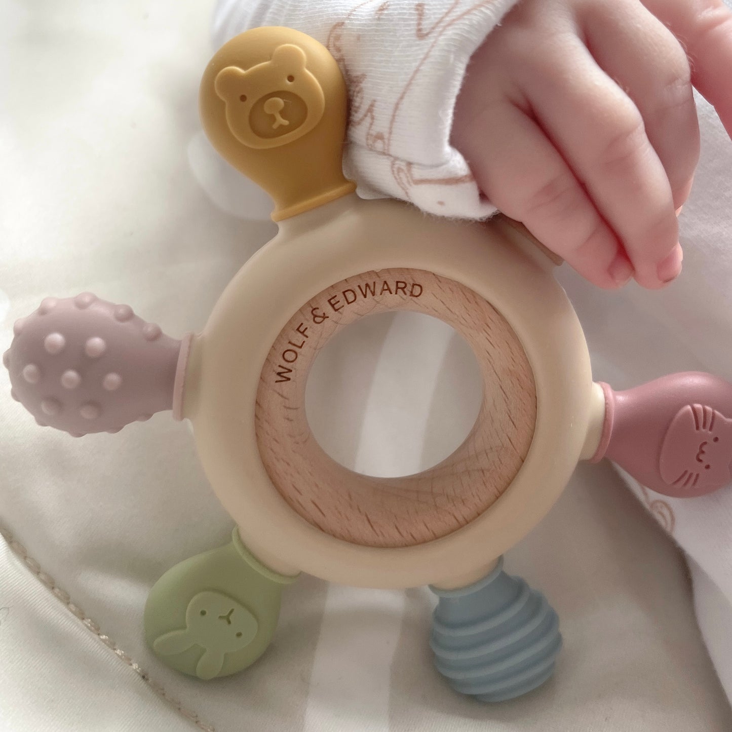 Wolf & Edward Co. Multi-Sensory Baby Teether