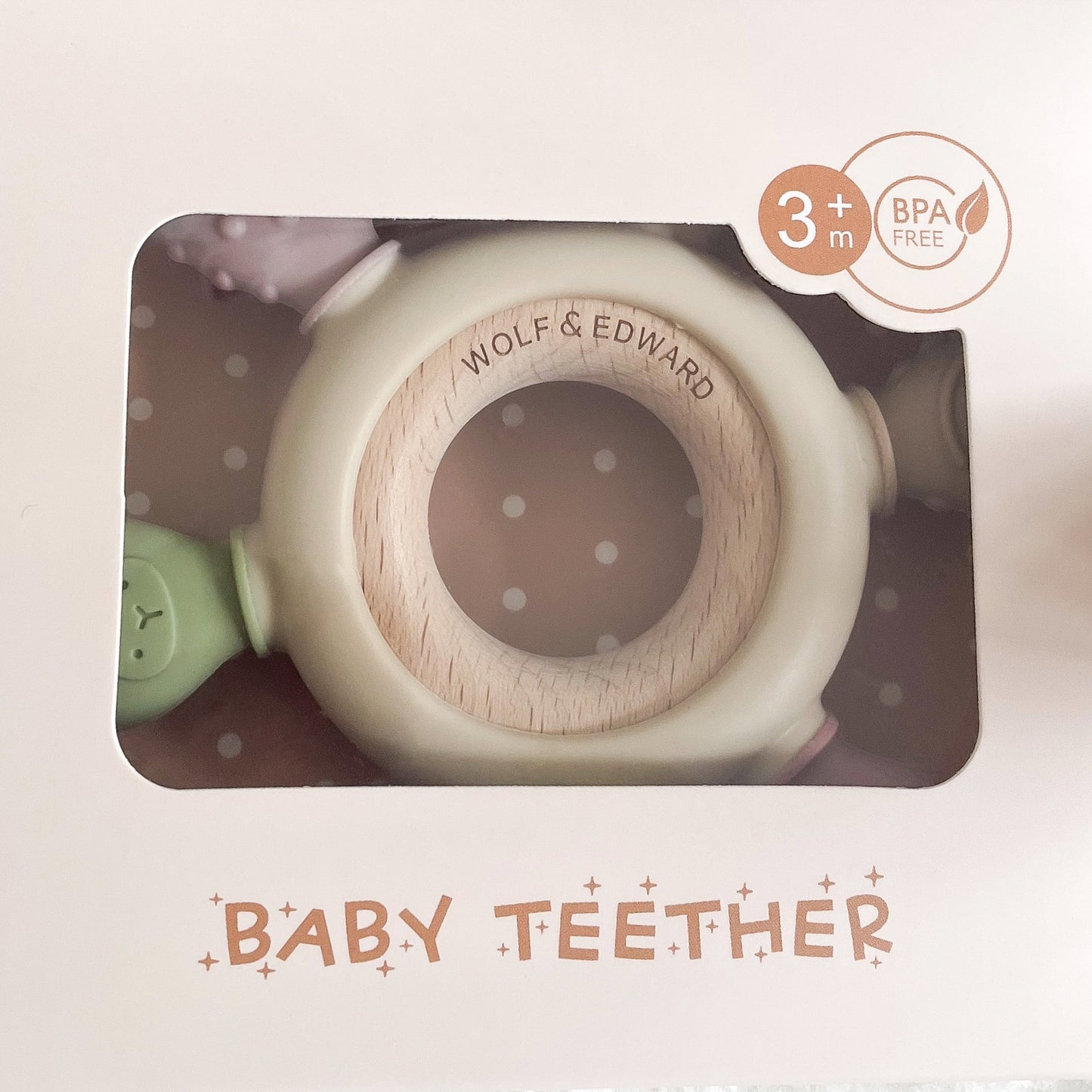 Wolf & Edward Co. Multi-Sensory Baby Teether