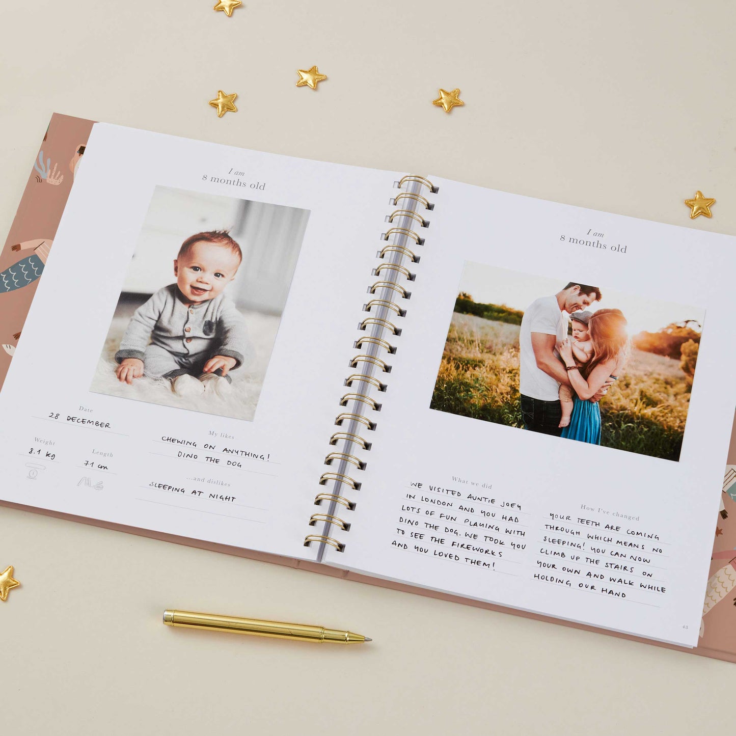 My Baby Book - Mermaids - luxury keepsake memory gift book