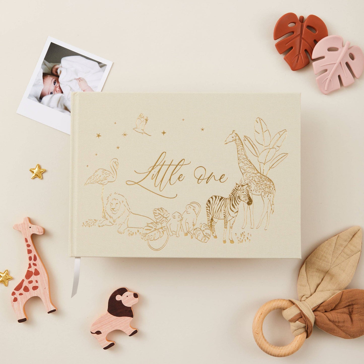 Baby Memory Book - Safari (Cloth) - new parents keepsake