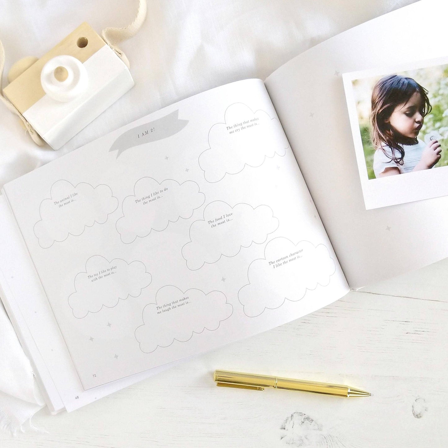 Baby Memory Book - Safari (Cloth) - new parents keepsake