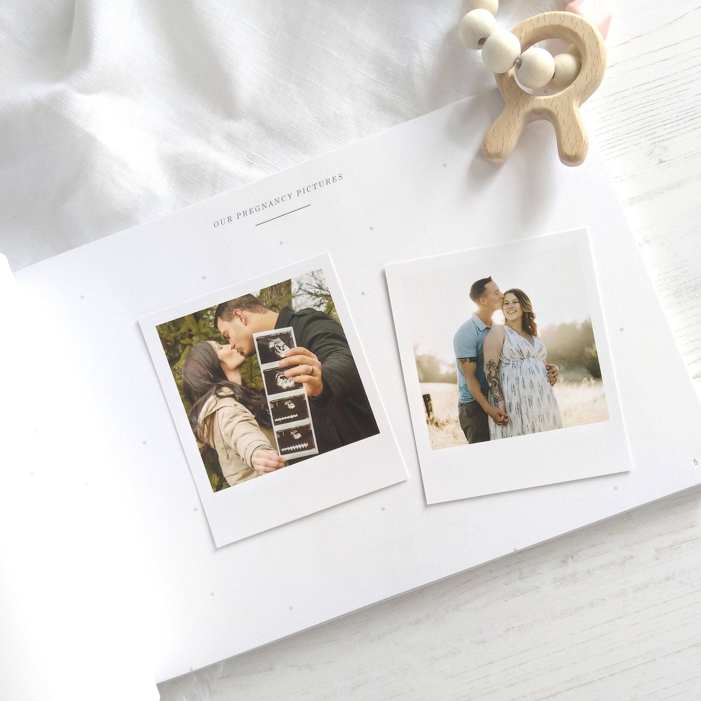 Baby memory book - Sea Friends - baby shower gift, keepsake