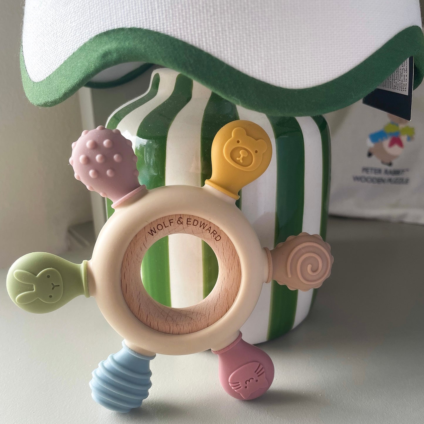 Wolf & Edward Co. Multi-Sensory Baby Teether