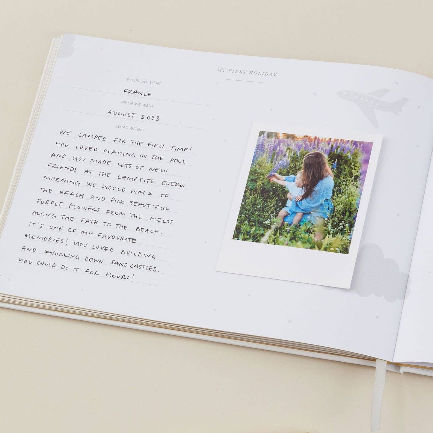 Baby memory book - Sea Friends - baby shower gift, keepsake