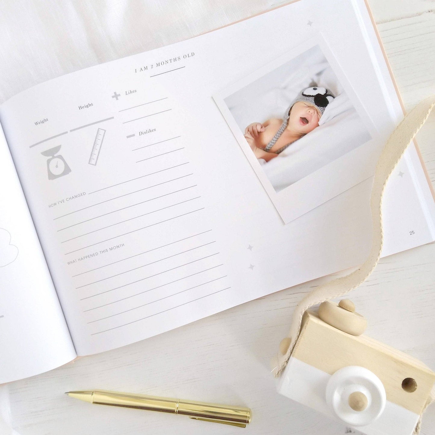 Baby Memory Book - Safari (Cloth) - new parents keepsake