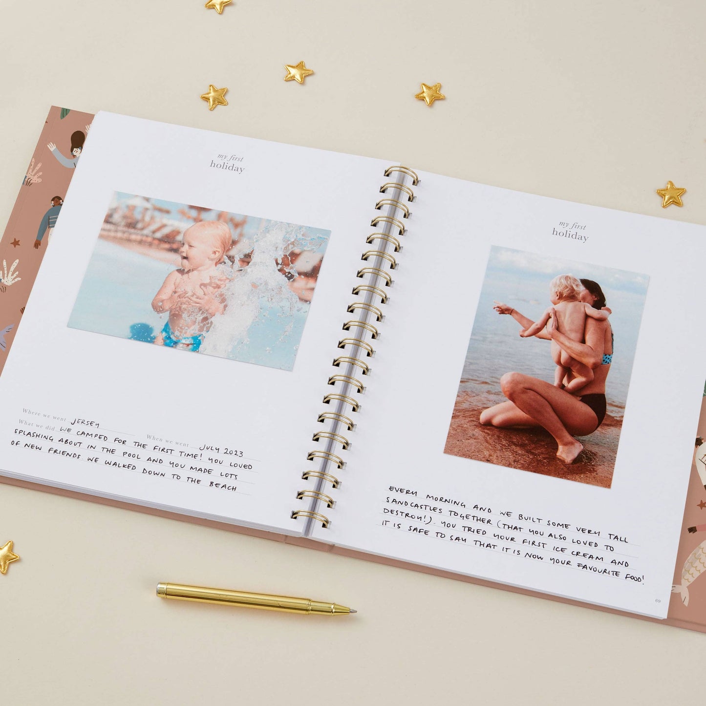 My Baby Book - Mermaids - luxury keepsake memory gift book