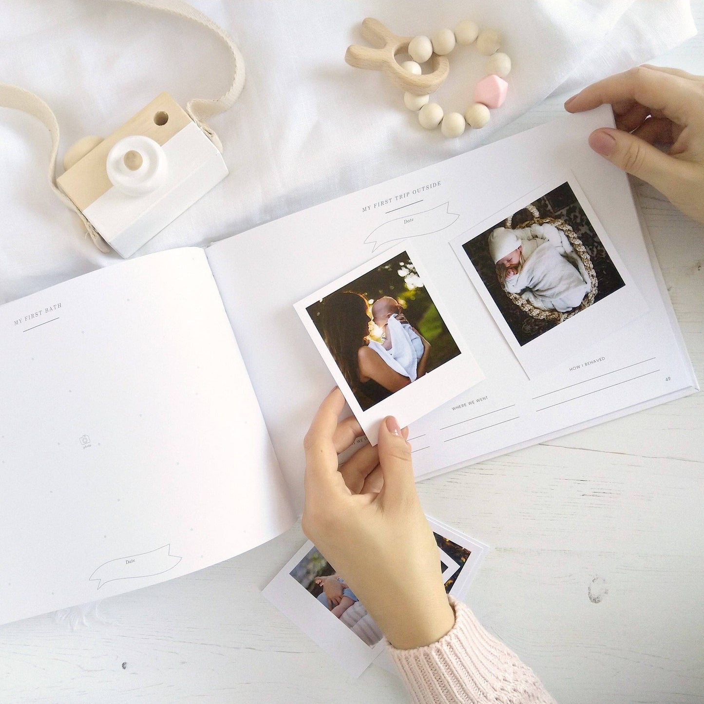 Baby Memory Book - Safari (Cloth) - new parents keepsake