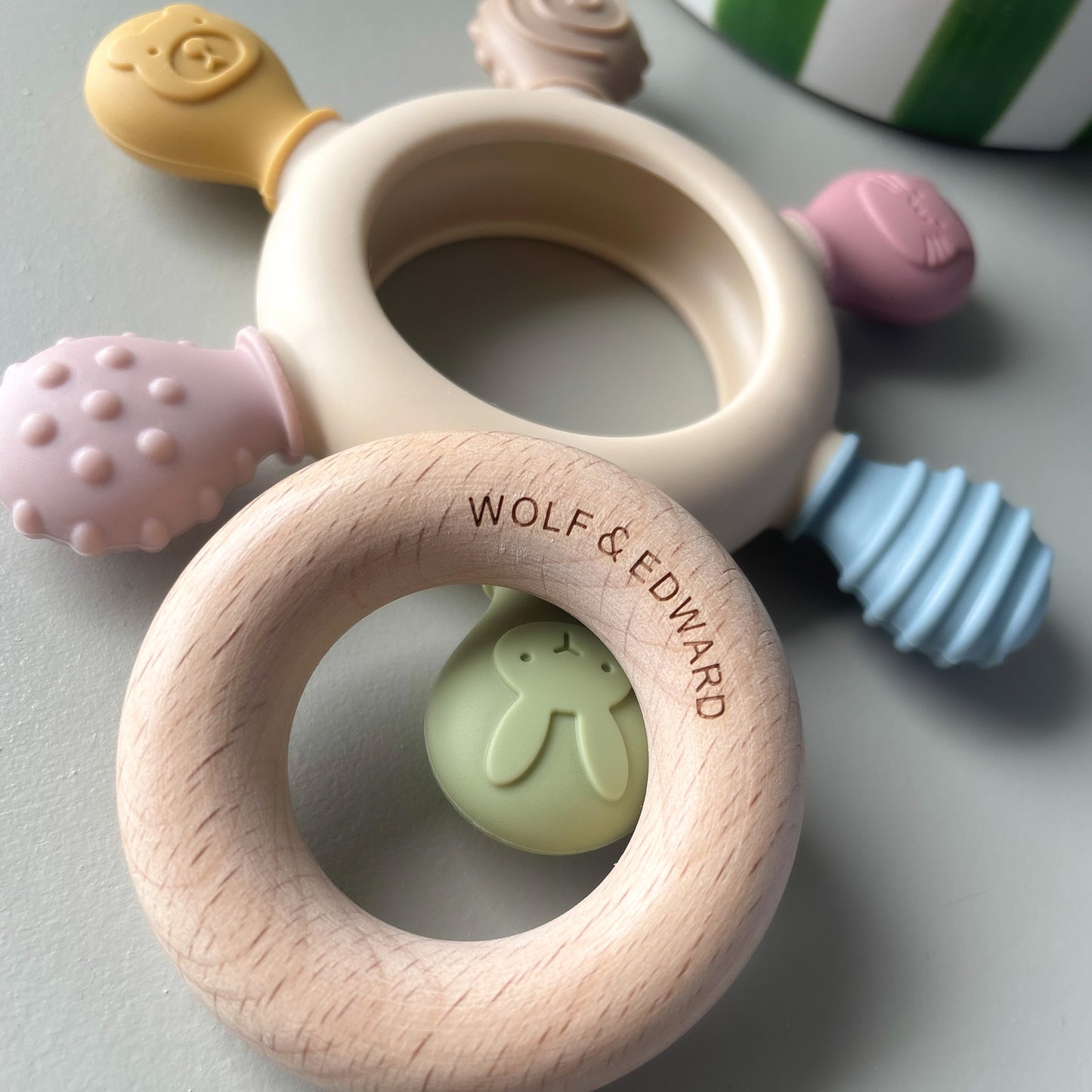 Wolf & Edward Co. Multi-Sensory Baby Teether