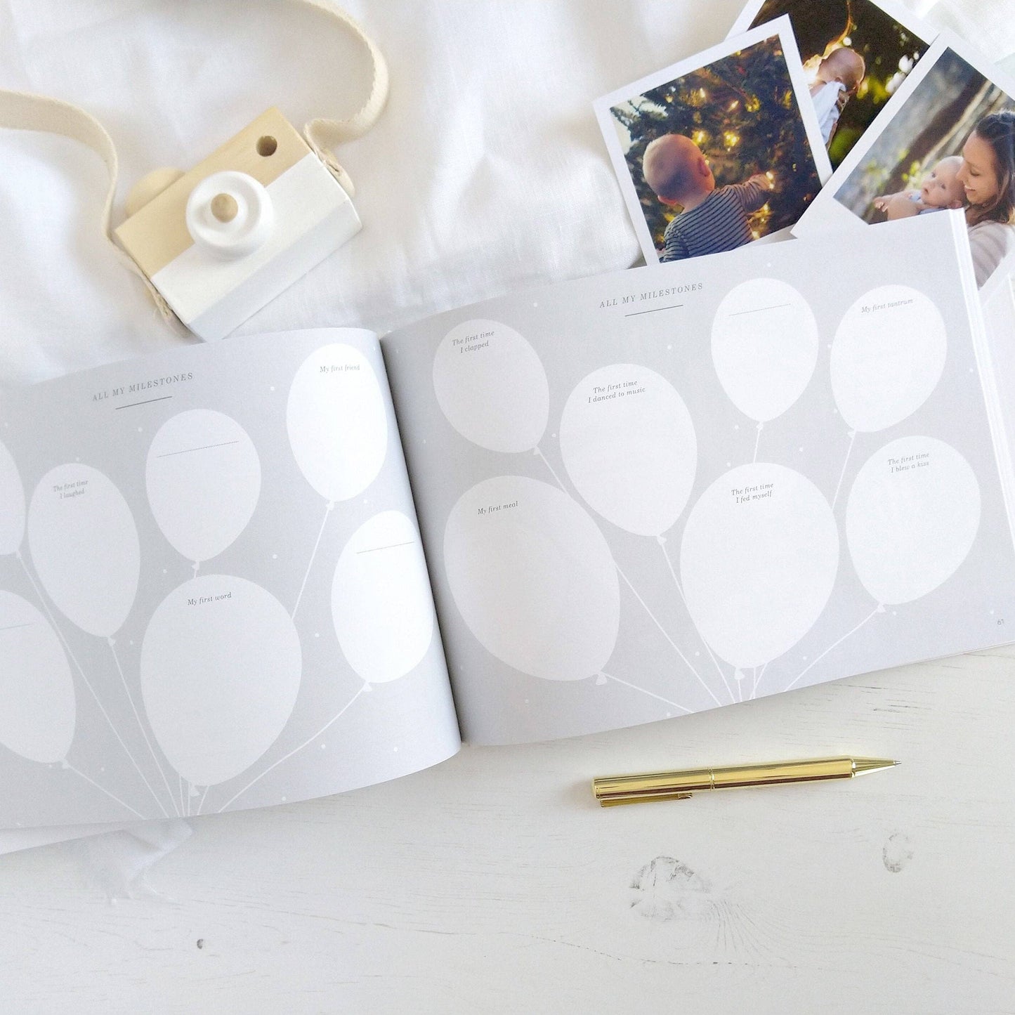 Baby Memory Book - Safari (Cloth) - new parents keepsake