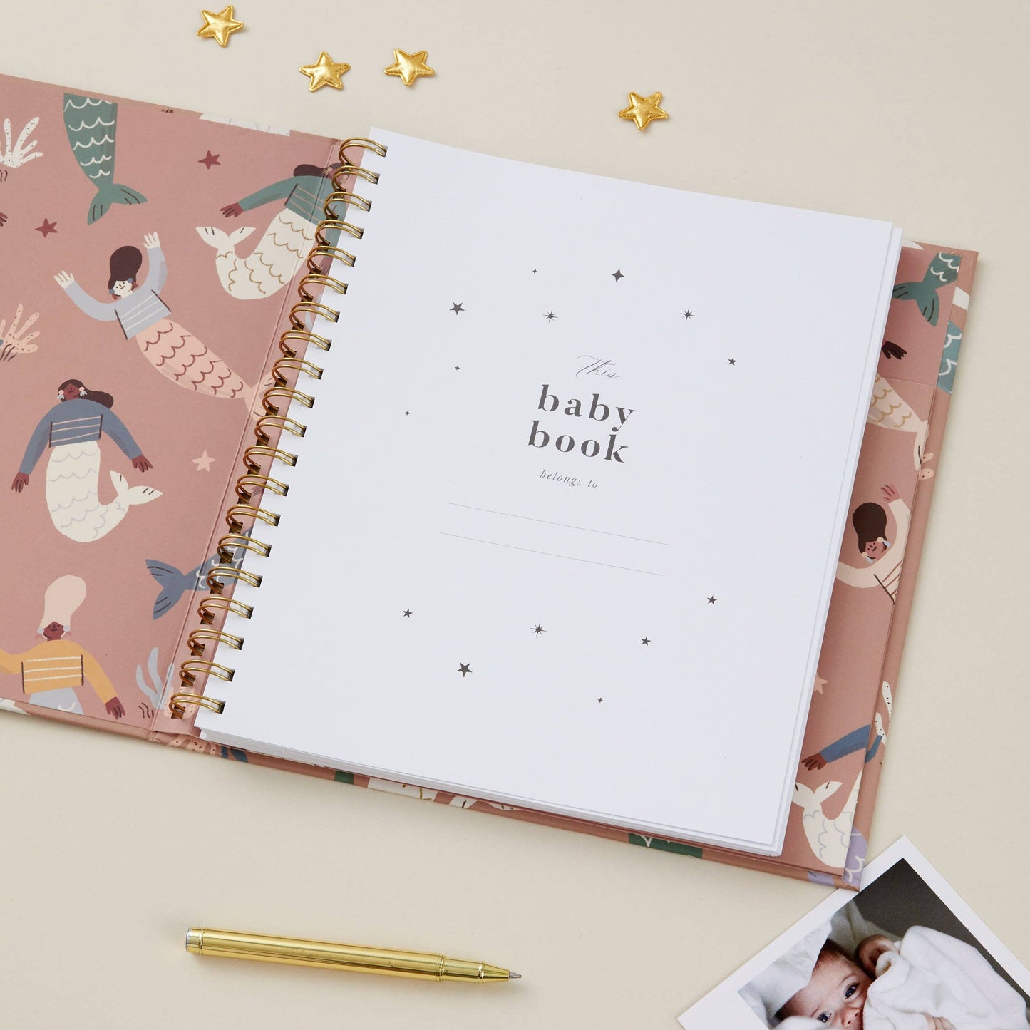 My Baby Book - Mermaids - luxury keepsake memory gift book