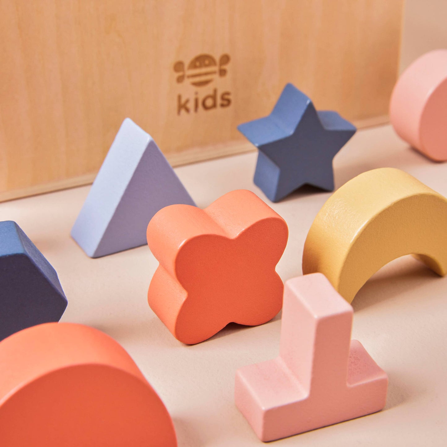 Just Bee Kids Wooden Shape Sorter House Toy (FSC)