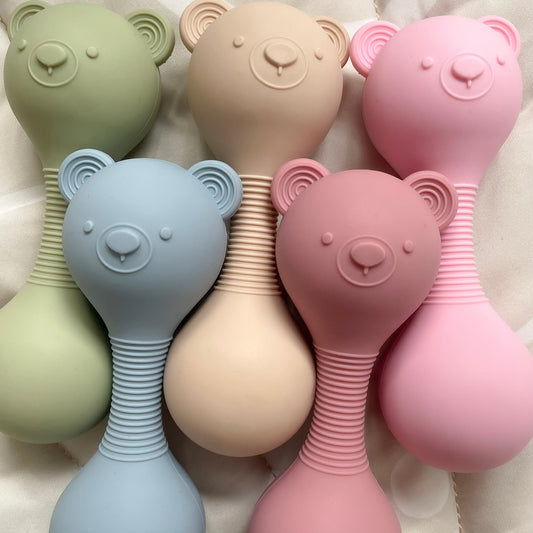 Wolf & Edward Co. Bear Rattle & Teether