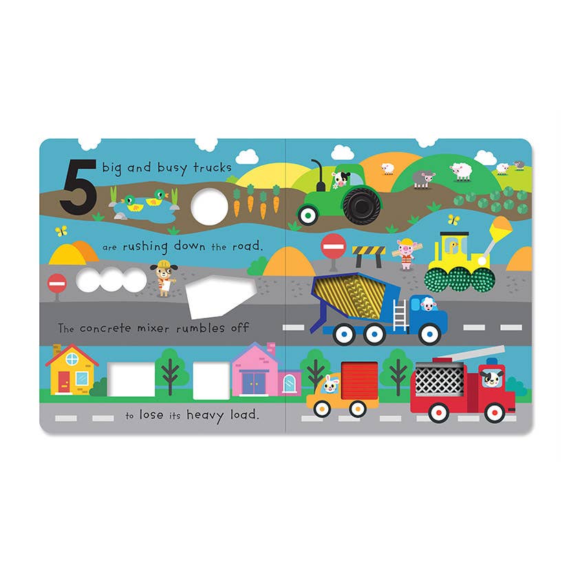 Touch and Explore 5 Big and Busy Trucks